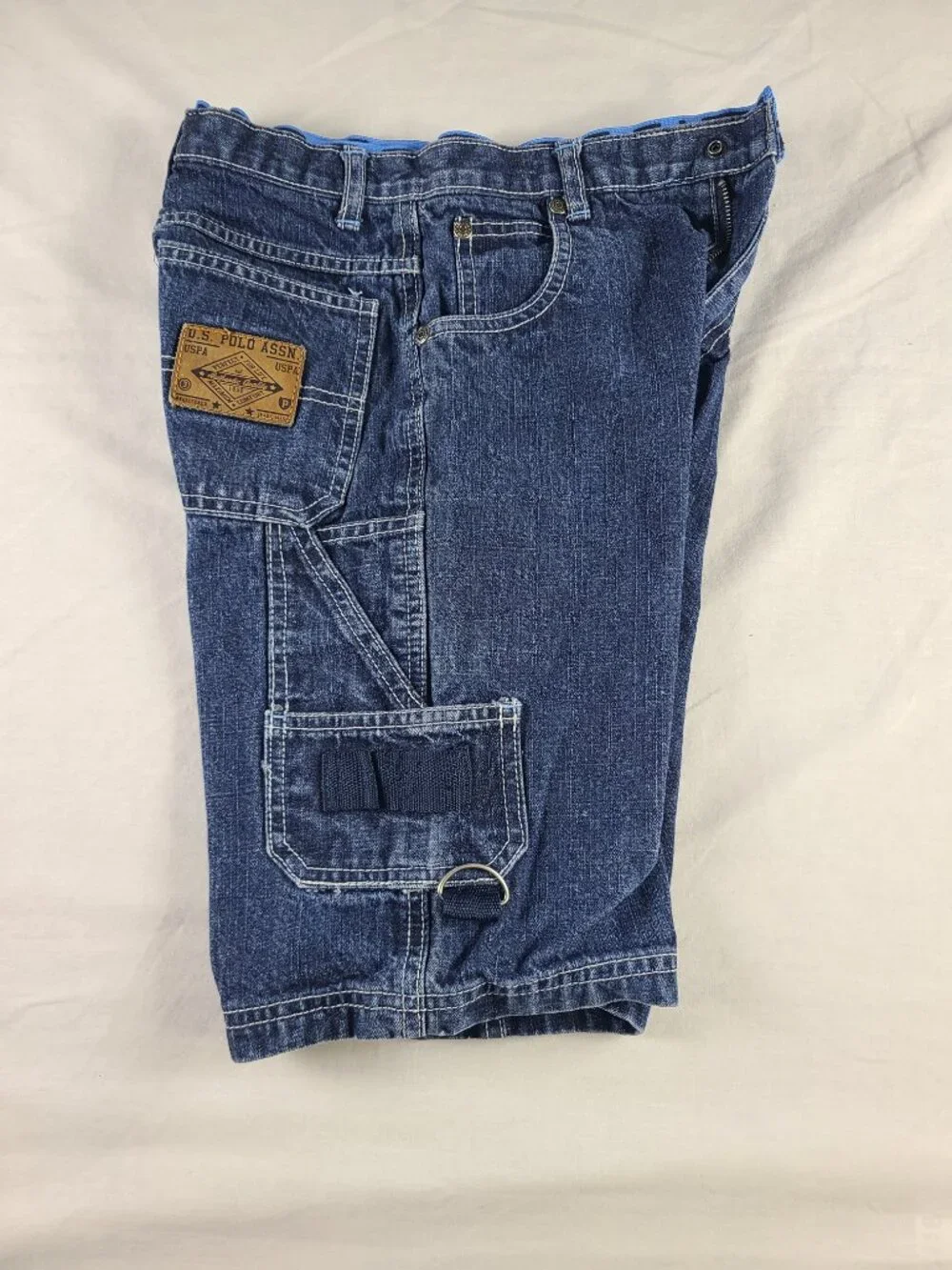 U.S. Polo Assn. Jean Shorts Authentic Quality Cargo Boys 7 Blue